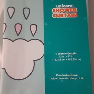 Unicorn shower curtain